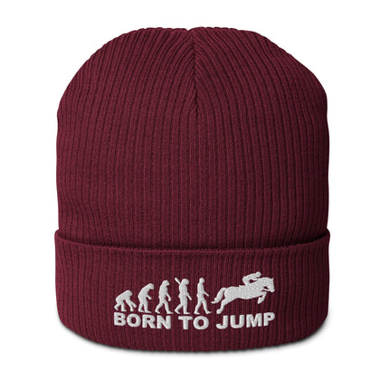 Bonnet côtelé bio - Born to jump - pimp your tee