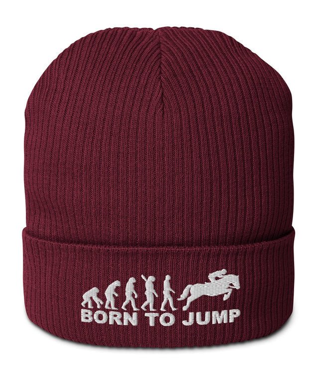 Bonnet côtelé bio - Born to jump - pimp your tee