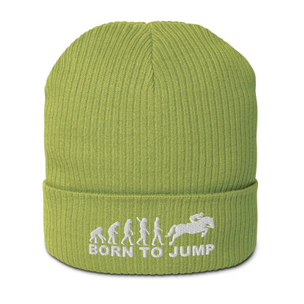 Bonnet côtelé bio - Born to jump - pimp your tee