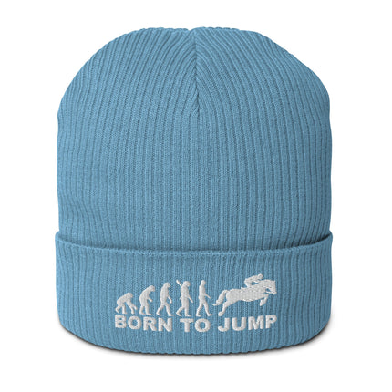 Bonnet côtelé bio - Born to jump - pimp your tee