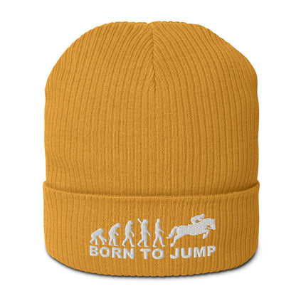 Bonnet côtelé bio - Born to jump - pimp your tee