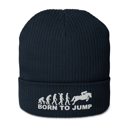 Bonnet côtelé bio - Born to jump - pimp your tee