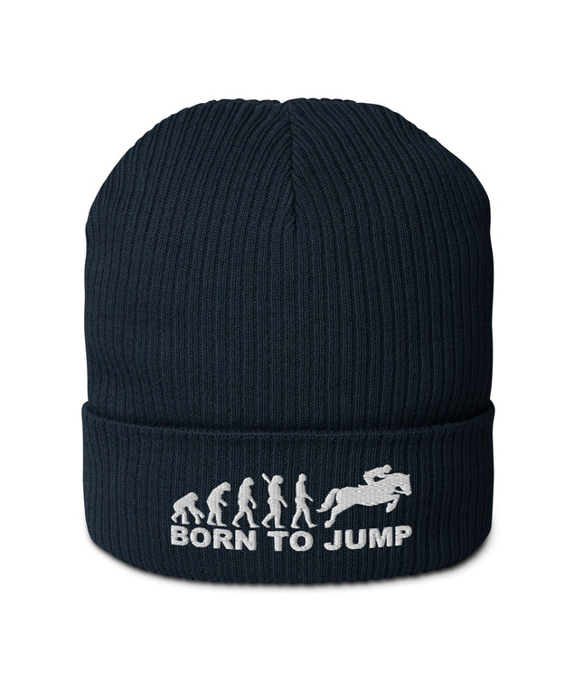 Bonnet côtelé bio - Born to jump - pimp your tee