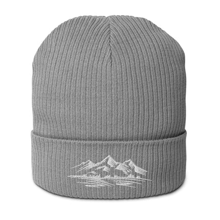 Bonnet côtelé bio - montagnes - pimp your tee