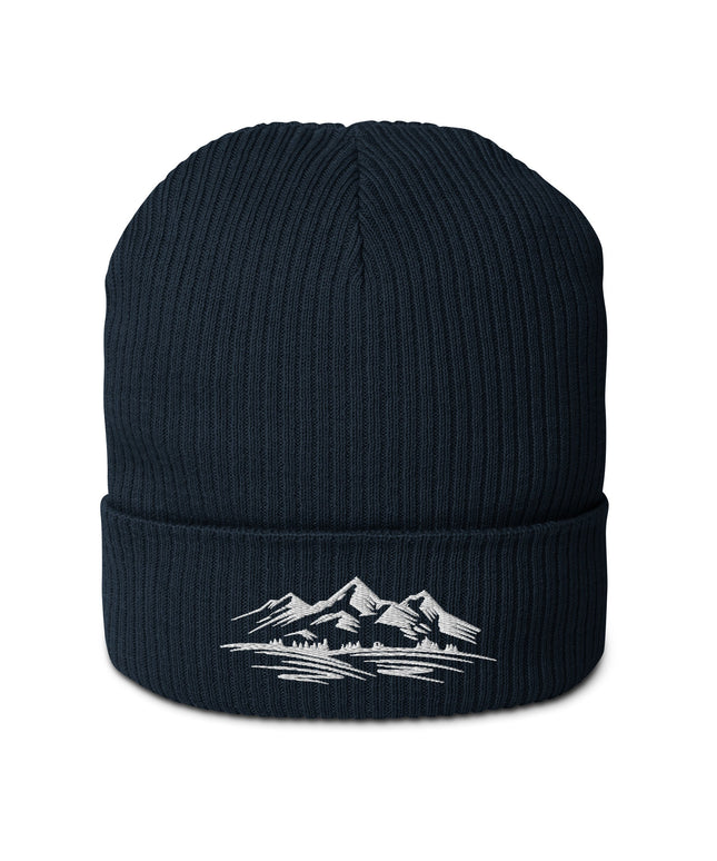 Bonnet côtelé bio - montagnes - pimp your tee