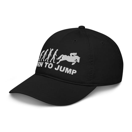 Casquette de baseball bio Broderie - Born to jump - pimp your tee