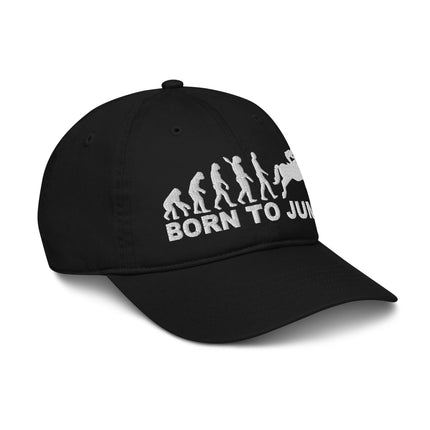 Casquette de baseball bio Broderie - Born to jump - pimp your tee