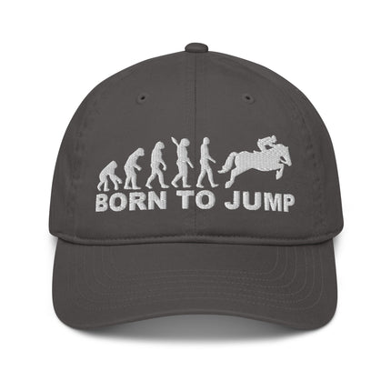 Casquette de baseball bio Broderie - Born to jump - pimp your tee