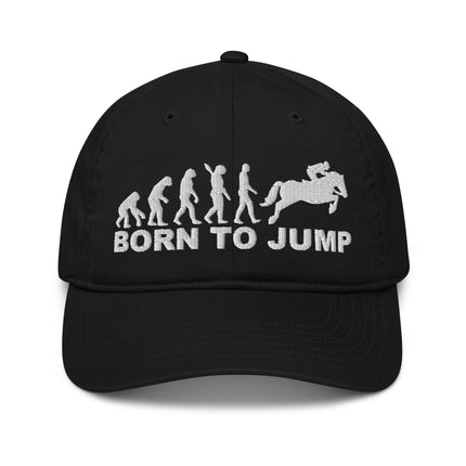 Casquette de baseball bio Broderie - Born to jump - pimp your tee