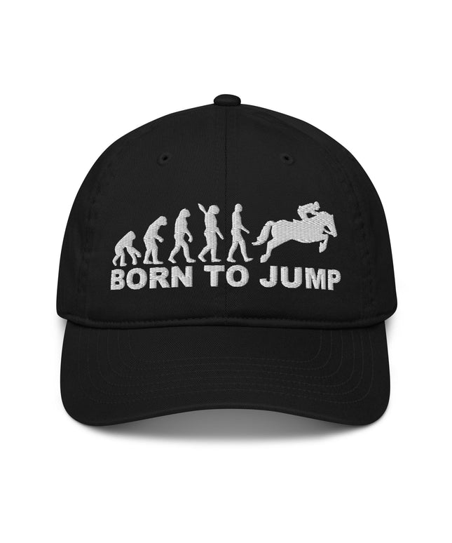 Casquette de baseball bio Broderie - Born to jump - pimp your tee