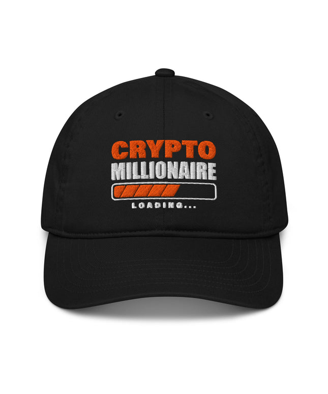 Casquette de baseball bio Broderie crypto millionnaire - pimp your tee