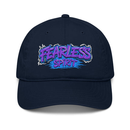 Casquette de baseball bio Broderie Fearless spirit - pimp your tee