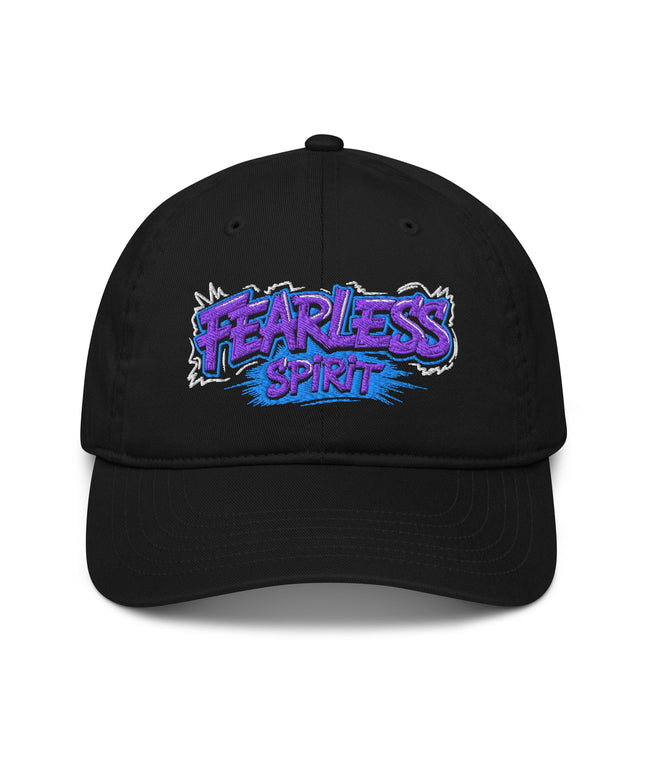 Casquette de baseball bio Broderie Fearless spirit - pimp your tee