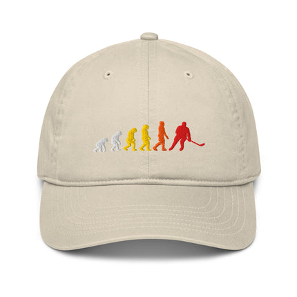 Casquette de baseball bio Broderie hockey - pimp your tee