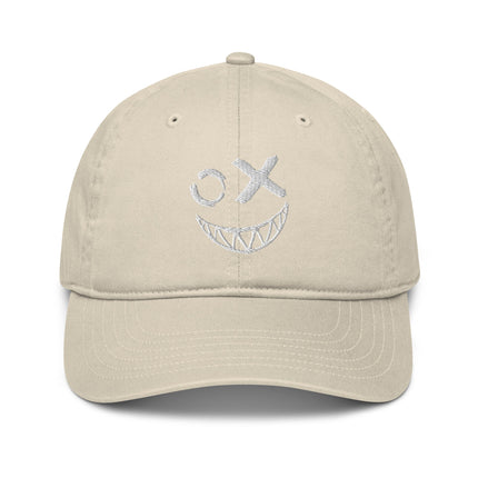Casquette de baseball bio Broderie smile 2 - pimp your tee