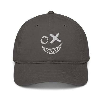 Casquette de baseball bio Broderie smile 2 - pimp your tee