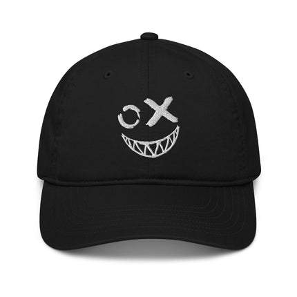 Casquette de baseball bio Broderie smile 2 - pimp your tee