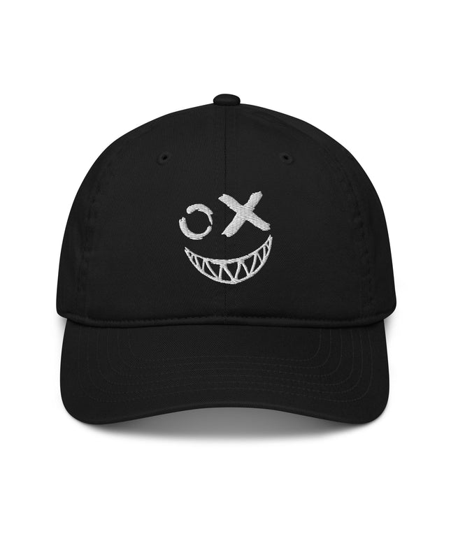 Casquette de baseball bio Broderie smile 2 - pimp your tee