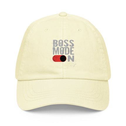 Casquette de baseball pastel - Boss mode on - pimp your tee