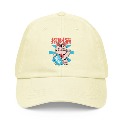 Casquette de baseball pastel chat japonais - pimp your tee