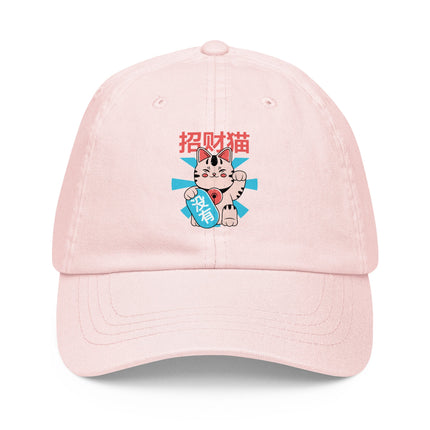 Casquette de baseball pastel chat japonais - pimp your tee