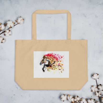 Grand tote bag bio - Cheval - pimp your tee