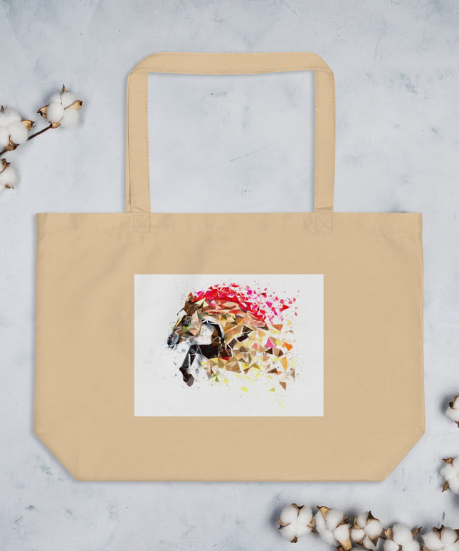 Grand tote bag bio - Cheval - pimp your tee