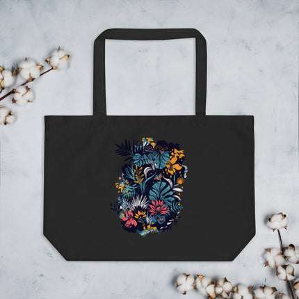 Grand tote bag bio - Fleurs - pimp your tee