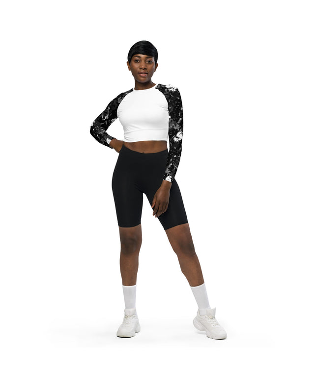 Haut court à manches longues en matières recyclées - pimp your tee