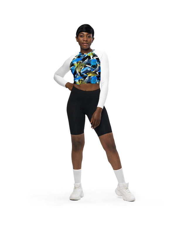 Haut court à manches longues en matières recyclées - pimp your tee