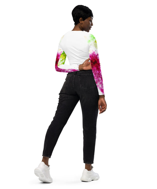 Haut court à manches longues en matières recyclées - Nature - pimp your tee