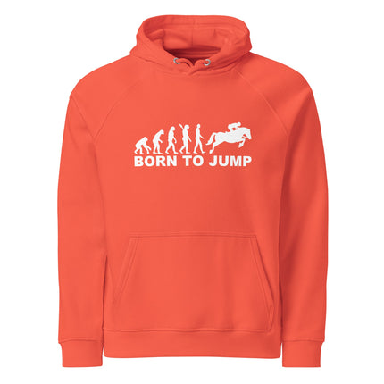 Sweat à capuche écologique Raglan unisexe - Born to jump - pimp your tee