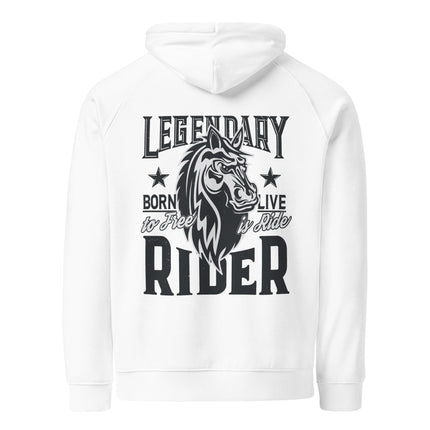 Sweat à capuche écologique Raglan unisexe - Born to ride - pimp your tee