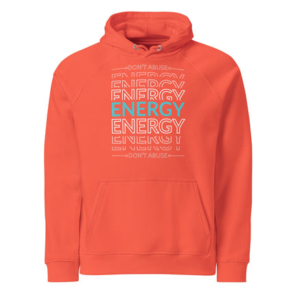 Sweat à capuche écologique Raglan unisexe - Energy - pimp your tee