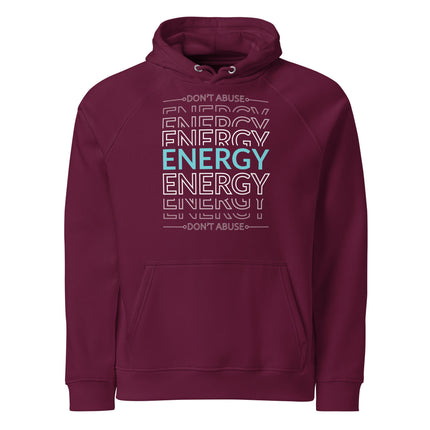 Sweat à capuche écologique Raglan unisexe - Energy - pimp your tee
