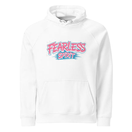 Sweat à capuche écologique Raglan unisexe - Fearless spirit - pimp your tee