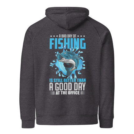Sweat à capuche écologique Raglan unisexe - fishing - pimp your tee