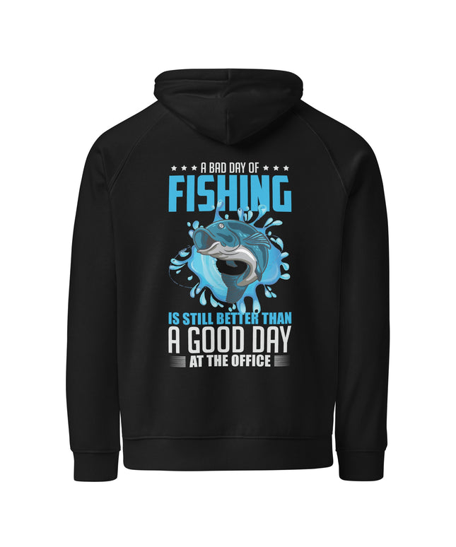 Sweat à capuche écologique Raglan unisexe - fishing - pimp your tee