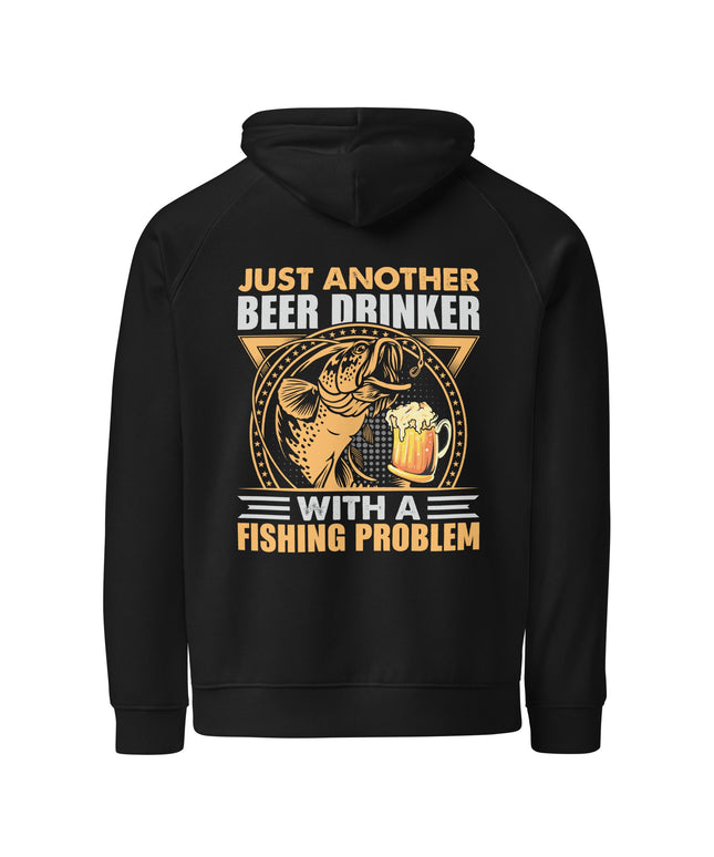 Sweat à capuche écologique Raglan unisexe - Fishing - pimp your tee