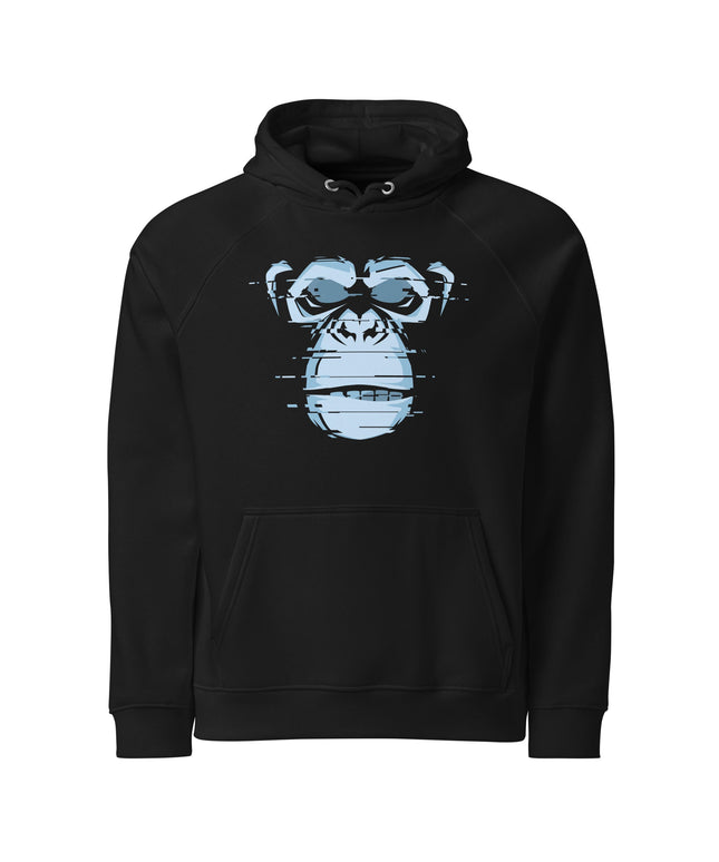 Sweat à capuche écologique Raglan unisexe - Gorille - pimp your tee