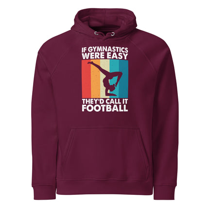 Sweat à capuche écologique Raglan unisexe - Gymnastics - pimp your tee