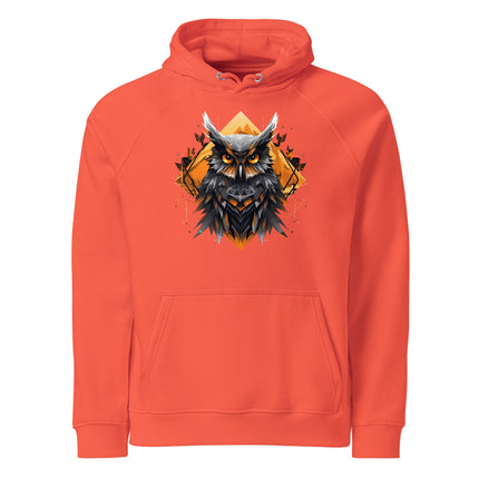 Sweat à capuche écologique Raglan unisexe - Hibou - pimp your tee