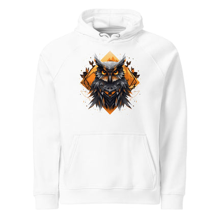 Sweat à capuche écologique Raglan unisexe - Hibou - pimp your tee