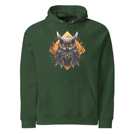 Sweat à capuche écologique Raglan unisexe - Hibou - pimp your tee