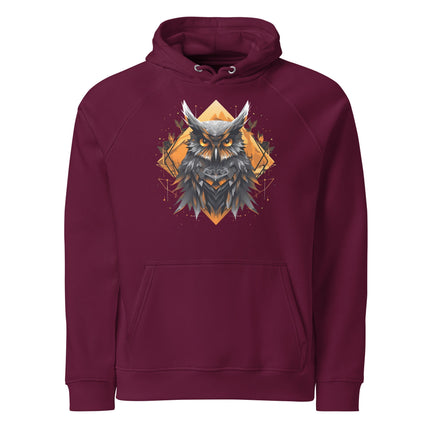 Sweat à capuche écologique Raglan unisexe - Hibou - pimp your tee