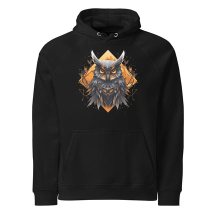 Sweat à capuche écologique Raglan unisexe - Hibou - pimp your tee