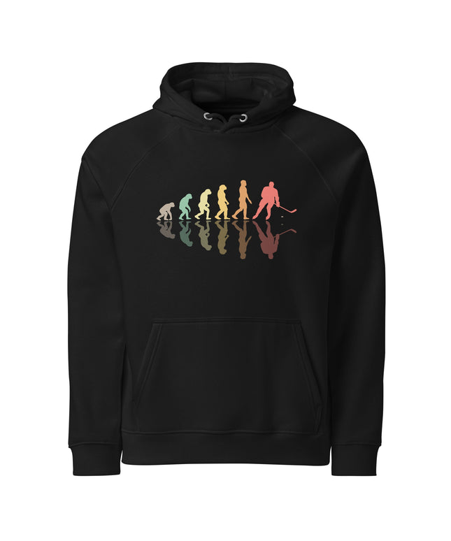 Sweat à capuche écologique Raglan unisexe - Hockey - pimp your tee