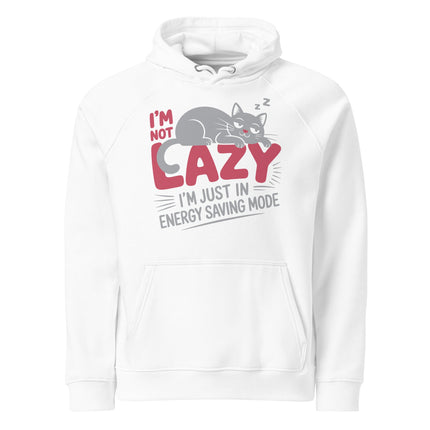 Sweat à capuche écologique Raglan unisexe - I'm not lazy - pimp your tee