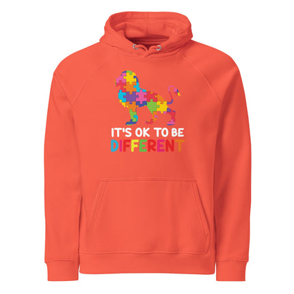 Sweat à capuche écologique Raglan unisexe - it's ok to be different - pimp your tee