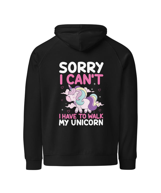 Sweat à capuche écologique Raglan unisexe - Licorne - pimp your tee